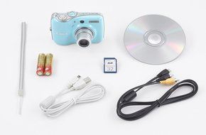 Canon Powershot E1 10MP Digital Camera with 4x Optical Image Stabilized Zoom (White)