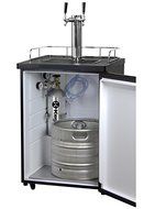 Kegco Homebrew Kegerator Triple Faucet Ball Lock Keg Dispenser Black N11