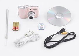 Canon Powershot E1 10MP Digital Camera with 4x Optical Image Stabilized Zoom (White) N3