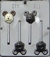 Cartoon Mickey Mouse Head Lollipop Chocolate Candy Mold 233