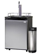 Kegco Homebrew Kegerator Triple Faucet Ball Lock Keg Dispenser Black N14