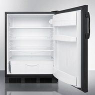 Summit FF6B 5.5 Cu. Ft. Black Undercounter Compact Refrigerator