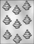 CK Products 2-Inch Decorated Christmas Tree Chocolate Mold