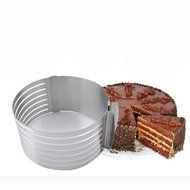 MingHao Co. Ltd Stainless Steel Cake Mousse Mould Cake Bakeware Adjustable Setting Ring