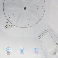 Portable Compact Washer and Spin Dry Cycle with Built in Pump 300W Apartment Washer Spinning Dryer N3