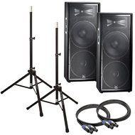 JBL JRX225 Dual 15 in Passive PA Speakers Bundle
