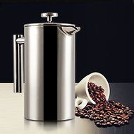Amfocus French Coffee Press Espresso Maker, Stainless Steel Cafetiere, 350ml N5