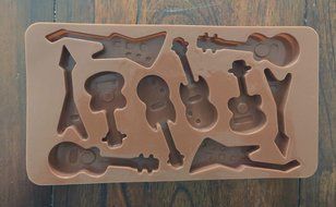 Guitars Music instruments Silicone Candy chocolate Mold Mini Cake Pan