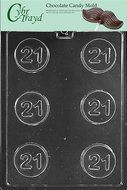 Cybrtrayd L043 Letters and Numbers Chocolate Candy Mold, No.21 Cookie