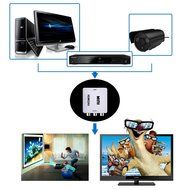 eBerry Latest Generation HDMI Real 1080P to AV CVBS RCA Composite Video Converter Adapter Box + 1.8m/6ft High... N6