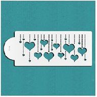 Y&amp;XL&amp;H Heart Decoration Cake Stencil,Cake Top Stencil Decoration,Cake Side Decorating Stencils,Fondant Mold Cake...