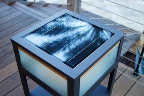 SOLAR POWERED OUTDOOR BLUETOOTH SPEAKER AND TABLE - PORTICO SOLAR SOUND BY FRESHETECH N2