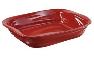 Revol 644792 Froisses Crumple Roasting Dish, Pepper Red