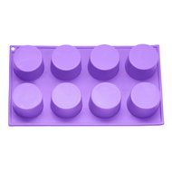 Bakerpan Silicone Muffin Pan, Cupcake Tray, Baking Cups, Cupcake Holders, 8 Cups N2