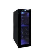 Vinotemp 21-Bottle Dual-Zone Touch Screen Wine Cooler, Black N3