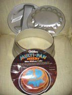 Vintage 1976 Wilton 3 Piece Multi-Pan Insert &quot; Blue Ribbon Cake &quot; Baking Pan N2