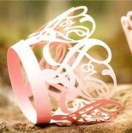 Joinwin Newly Design 48pcs Pink Laser Cut Cupcake Wrappers Wraps Wedding Supplies Accessories Laser Cut Cupcake... N2