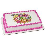 Art of Eric Gunty Round Shopkins Birthday Edible Image Cake/Cupcake Party Topper, 8&quot; W