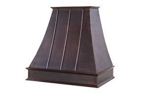 Premier Copper Products 38W in. Euro Wall Mounted Range Hood with Baffle Filter, 625 CFM