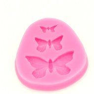 Cake Fondant Silicone Mold For Baking Tools Chocolate Pink Butterfly