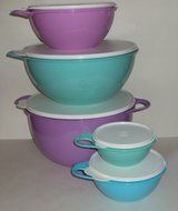 Tupperware Thatsa Bowl Tower 5 Sizes Bowls Pastel Colors Mega Set N4