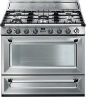 Smeg TRU90X Dual Fuel Freestanding Range with 4.4 cu. ft. Primary Oven Capacity, in Stainless Steel