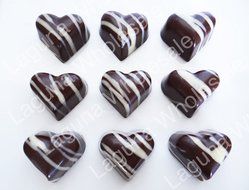 Monique Polycarbonate Chocolate Candy Molds 21 Piece Lovely Valentine Heart. Non-stick - Easy to Unmold - Easy... N3