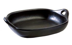 La Chamba Black Clay Roasting Pan, Small