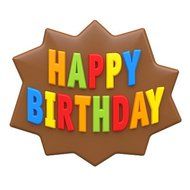 SpinningLeaf Happy Birthday Sandwich Cookie Mold