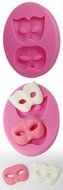FOUR-C Silicone Cupcake Mold Sweet Decoration Mould Color Pink N2