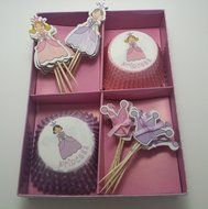 Princess Cupcake Wrappers and Toppers 48 Cases and Picks