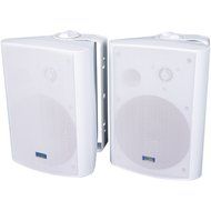 1 - Indoor/Outdoor 120-Watt Speakers with 70-Volt Switching (White), 120W max, 60W continuous, 6.5" injection-molded...