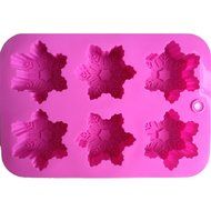 LYNCH 3D Snowflake Shaped Cupcake Mold Candy Jelly Fondant Silicone Soap Mould