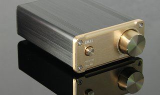 SMSL SA-50 2x50W D-AMP TDA7492 Hi-Fi Stereo Amplifier + Power Adapter - Gold