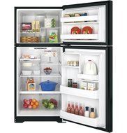 Ge GIDDS-632131 Energy Star 18 cu. ft. Top Freezer Refrigerator, Black, Reversible Door Swing N2