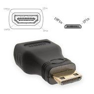 HomeSpot Mini HDMI Adapter Converter, Gold Plated Mini HDMI to HDMI Male to Female Adapter for Raspberry Pi 3... N6