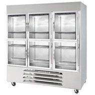 Beverage-Air RB72-1HG 75" Vista Series Three Sections Glass Half Door Reach-In
