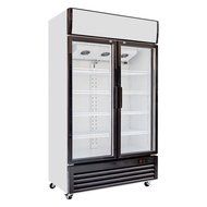 518L Glass Display Side by Side Pull Door Air Cooling Beer Soda Beverages Showcase Commercial Refrigerator Merchandise... N3