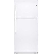 GE GTE18ETHWW 18.2 Cu. Ft. White Top Freezer Refrigerator - Energy Star N4