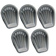 5Pcs Madeleine Cookie Pan French Shell Cake Mold Aluminum Baking Pan N6