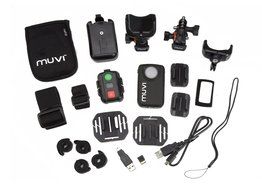 Veho VCC-005-MUVI-HD10 Mini Handsfree Action Cam with Wireless Remote, 4GB Memory, and Helmet Mounting Bracket