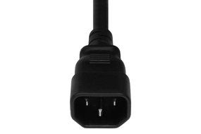 SF Cable, 6ft 14 AWG C13 to C14 Power Cord Extension (IEC320 C13 to IEC320 C14) SJT 15 Amp 250V N2