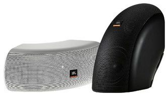 JBL CONTROLCRV-WH High Design Indoor/Outdoor Professional Loudspeaker, White, Single Speaker