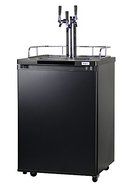 Kegco Homebrew Kegerator Triple Faucet Ball Lock Keg Dispenser Black N15