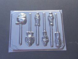 Star Wonders Chocolate Candy Lollipop Mold Star Wars Jedi