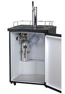 Kegco Homebrew Kegerator Triple Faucet Ball Lock Keg Dispenser Black N17