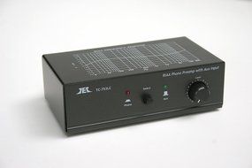TCC TC-753LC BLACK Phono Preamp w/AUX Input, Premium High Output Adaptor and TC-ADUSB Digital Recording Adaptor... N2