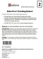 Bake-pro&reg; Brotform 9.5'' Oval Bp-700 Pack of 2 N2