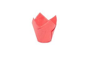 Tulip Cupcake Liner Red Paper Baking Cups Easy Release Muffin Molds/ No need To Spray Cups Perfect For Baking...