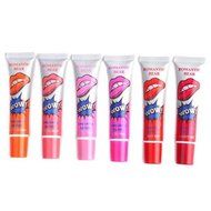 Linkings 6 Colors Waterproof Bear Lipstick Romantic Lip Gloss Long Lasting Lipstick N2